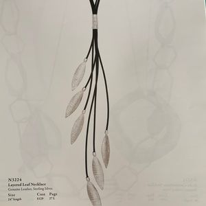 Silpada Layered leaf necklace